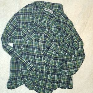 Men's king size 4xlt green flannel